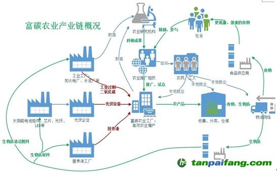 富碳農業(yè)產業(yè)鏈示意圖