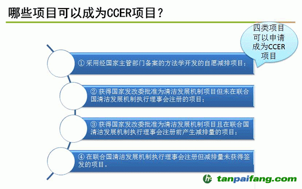 哪些項目可以成為ccer項目？