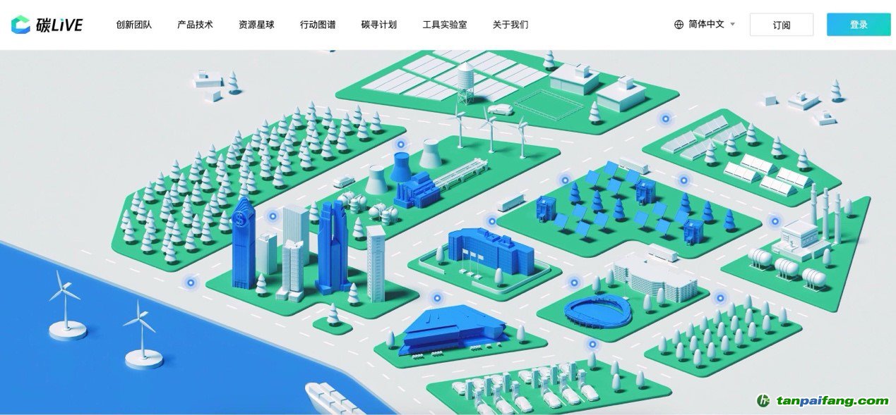 “碳LIVE”社區(qū)網(wǎng)頁(yè)截圖。圖片由騰訊公司提供
