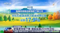 碳強度持續(xù)下降 我國已提前實現(xiàn)2030年目標(biāo)