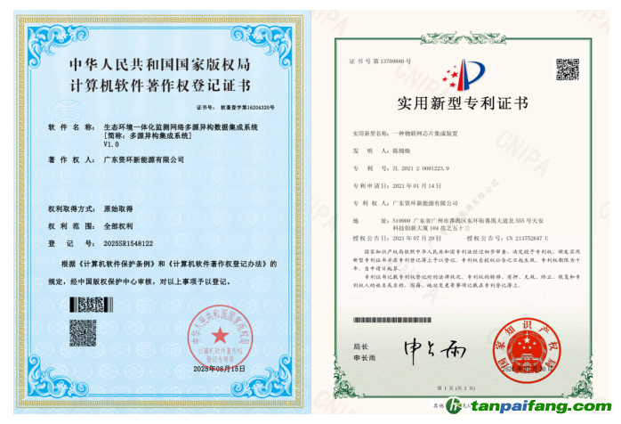 廣東資環(huán)新能源有限公司專(zhuān)利技術(shù)證書(shū)